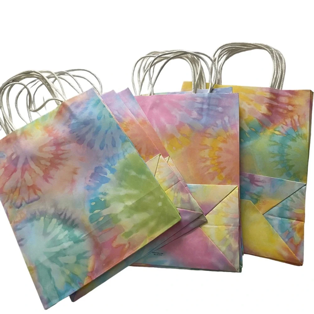 24 Craft Bags Tie Dye Patterns and Headshots